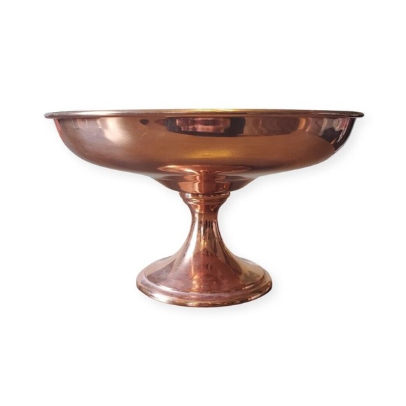 Vintage CopperCraft Guild Pedestal-Footed Candy Dish with 2 Cups - Picture 2 of 10